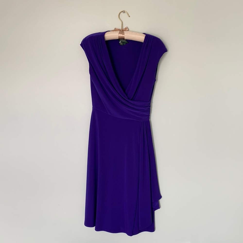 Ralph Lauren Purple Wrap Dress (6)